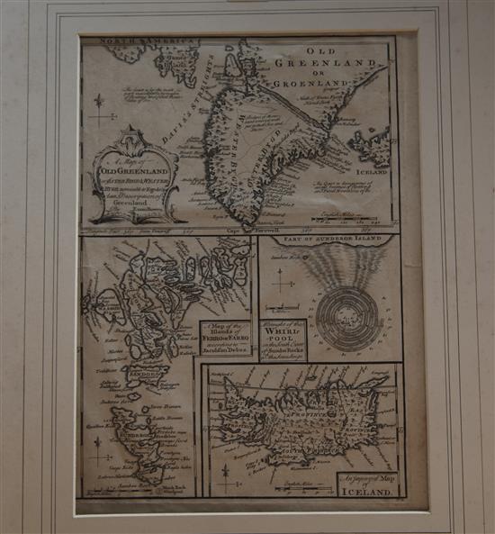 Emanuel Bowen map of Old Greenland, 18th c